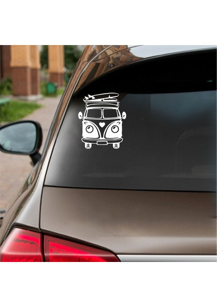 Karavan Araba Sticker Beyaz 17X20 cm fiyatları