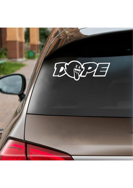 Dope Araba Sticker Beyaz 15X5 cm fiyatları