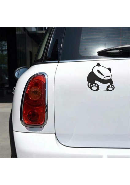 Kızgın Panda Araba Sticker Siyah 16X16 cm