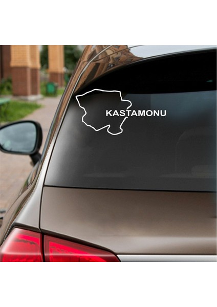 Kastamonu Harita Araba Sticker Beyaz 17X9 cm fiyatları