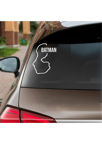 Batman Harita Araba Sticker Beyaz 14X17 cm fiyatları