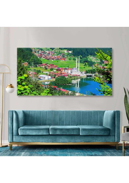 Uzungöl Trabzon Camii Yayla Kanvas Tablo