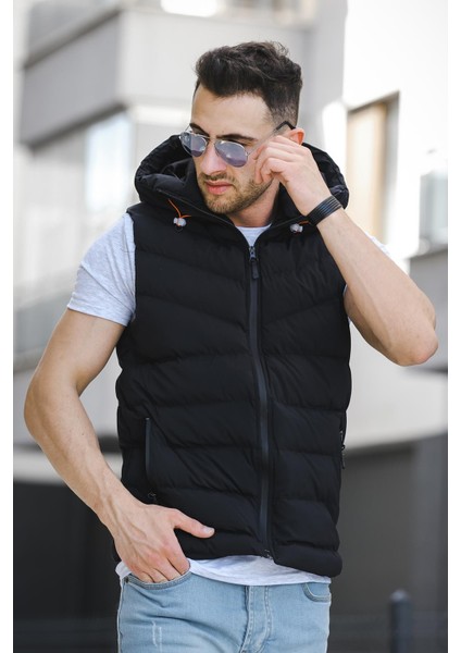 Giaco Slim Fit Kapüşonlu Suya Dayanıklı Puffer Erkek Şişme Yelek fiyatları