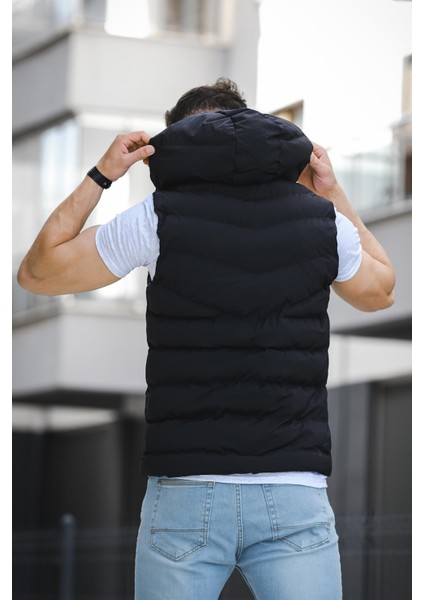 Giaco Slim Fit Kapüşonlu Suya Dayanıklı Puffer Erkek Şişme Yelek fırsatları