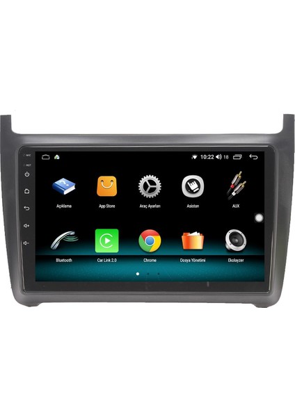 Volkswagen Polo 7 Android 13 Multimedya Carplay 4gb RAM+64GB HDD Navigasyon Ekran