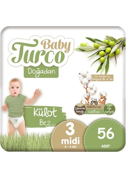 Baby Turco Doğadan Eko Külot Bez