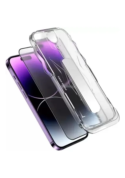 Pirok Store Iphone 11 Uyumlu Magic Glass Box  Kolay Uygulama Aparatlı 9h Hd Temperli Cam Ekran Koruyucu ve Kiti