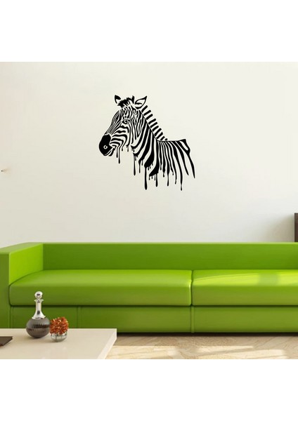 Zebra Duvar Sticker Siyah 20X20 cm