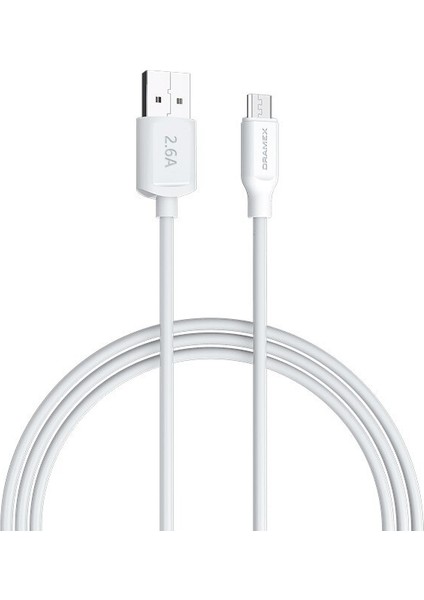 Dramex D26MK 2.6A Micro-Usb Şarj ve Data Kablosu