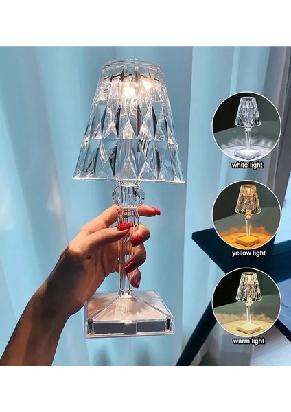 Şarjlı ve Uzaktan Kumandalı Rgb Kristal Masa Lambası indirimleri