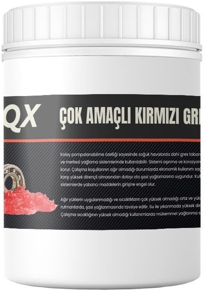 Çok Amaçlı Kırmızı Gres 500 gr