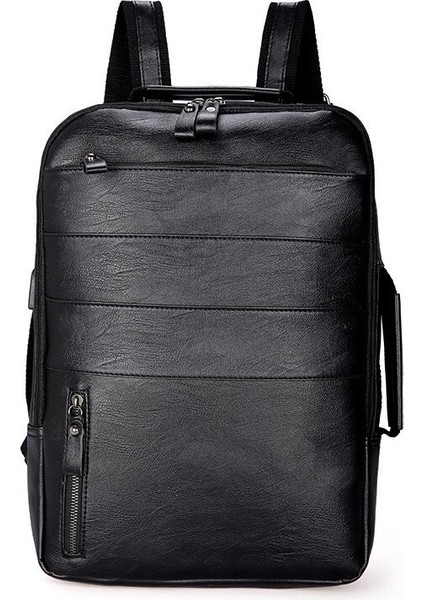 Omuz Çantası 2023 Yeni Çanta USB Şarj Arayüzü 14 Inç Çift Omuz Bilgisayar Çantası Iş Erkek Omuz Çantası (Yurt Dışından)