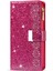Işıltılı Yıldızlı Tarzı Lazer Oyma Fermuarlı Cüzdan Standı Deri Telefon Kabuğu Için Apple iPhone Se-Rose (Yurt Dışından) 2