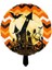 Witch Castle Halloween Temalı 45X45 cm Folyo Balon 1 Adet 2