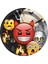 Halloween Temalı Emoji Korku Partisi Karton Parti Tabağı 8 Adet 1