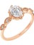 Pırlanta ve Beyaz Topaz Taşlı Henna Yüzük 0447R0040 1