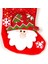 Yılbaşı Süsü Çorap Parlak Pullu Noel Baba Figürlü Kırmızı 12X16 Cm. 2
