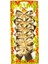 Yılbaşı Süsü Askılı Fiyonk 6'lı Paket Dore 9x8 Cm. 1