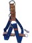 Köpek göğüs tasması hakiki deri orta ırk lacivert kolon genişlik:3cm göğüs ölçüsü:40-75cm ayarlamalı dog harness GT4-17 4