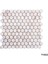 1 Inch Hexagon Golden Mermer Mozaik Eskitme Fileli Doğaltaş, Backsplash 1