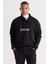 Loose Fit Bato Yaka Baskılı Sweatshirt 1