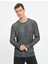 Triko Kazak Bisiklet Yaka Dokulu Slim Fit Uzun Kollu 3