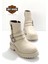 Beige Leather Kadın Bot & Bootie HD0777055603 1