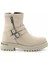Beige Leather Kadın Bot & Bootie HD0777055603 2
