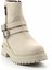 Beige Leather Kadın Bot & Bootie HD0777055603 3