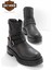 Black Leather Kadın Bot & Bootie HD0777055603 1