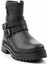 Black Leather Kadın Bot & Bootie HD0777055603 3