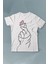 Seni Seviyorum Kore El Işareti Minimal Baskılı Tişört Çocuk T-Shirt 1