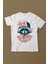 Raccoon Gömlekli Rakun Silüeti Baskılı Tişört Çocuk T-Shirt 1