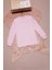 Açık Pembe Yazı Nakışlı Kız Çocuk Çıtçıtlı Sweatshirt 16419 3