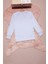 Gri Yazı Nakışlı Kız Çocuk Çıtçıtlı Sweatshirt 16423 3
