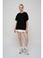Pamuk Oversize/geniş Kalıp Bisiklet Yaka Örme T-Shirt 2