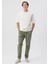 Erkek Beli Lastikli Yeşil Jogger Pantolon 000169-71559 2
