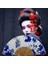 Japon Bambu Kumaş Yelpaze Çanta Boy Stant Hediyeli No.53 2