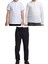 Unisex Çocuk Ribana Bel Keten Okul Pantolonu + Polo Yaka Kısa ve Uzun Kol T-Shirt 1
