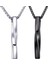 Erkekler ve Kadınlar Için Paslanmaz Çelik Link Zincirli Unisex Twisted Cube Bar Kolye (Yurt Dışından) 1