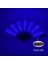 3 V 13 Inç Glow Katlanır El Fan LED Dekoratif Fan LED Fan Fotoğraf Sahne Rave Aydınlık Fanlar Doğum Günü Hediyesi Glow Parti Malzemeleri Blue 1