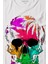 Rengarenk Kafatası Skull Head Gökkuşağı Renkleri Baskılı Tişört Çocuk T-Shirt 2