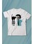 Mohikan Adam Kara Kedi Nostalji Telefon Zili Baskılı Tişört Çocuk T-Shirt 1