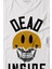 Dead Inside Smiley Skull Smile Gülen Surat Kurukafa Baskılı Tişört Çocuk T-Shirt 2