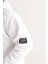 Erkek Beyaz Oversize Fit Bol Kesim Kapüşonlu Içi Polarlı 3 Iplik Pamuklu Sweatshirt 4