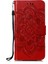 Iphaby Mandala Çiçek Cüzdanı Stand Pu Deri Kılıf Apple iPhone Se-Red (Yurt Dışından) 2