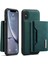 Apple iPhone Xs Için Max Telefon Kılıfı Manyetik Şok Geçirmez Cüzdan Tasarım Kickstand-Green ile Deri Kaplamalı Hibrit Kılıf (Yurt Dışından) 1