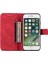 Şok Emilen Deri Telefon Kapağı+Yumuşak Tpu Iç Kabuk Cüzdan Stand Kılıfı Apple iPhone Se -Red (Yurt Dışından) 4