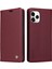 Apple iPhone 11 Pro Için Manyetik Kapatma Telefon Kılıfı, Tam Koruma Telefon Kapağı Flip Deri Cüzdan Stand-Wine Kırmızı (Yurt Dışından) 1