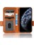 Apple iPhone 11 Pro Max, Üçgen Deseni Için Anti-Cratch Telefon Kılıfı, Strap-Brown ile Baskılı Folio Folio Flip Cüzdan Stand Pu Deri Kılıf (Yurt Dışından) 3
